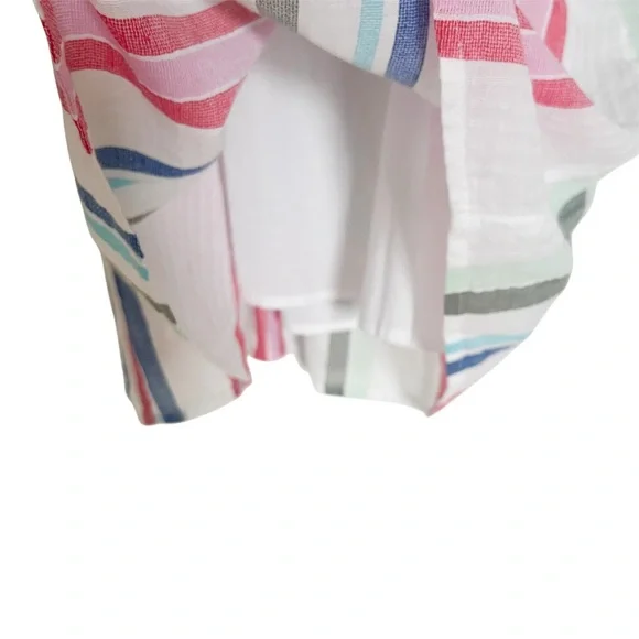 TOMMY BAHAMA Multi Stripe Dobby Tunic Swim Coverup Size Medium - Picture 10 of 13